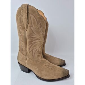 Tecovas Women's The Sadie Toasted Almond Suede Western Boots Size 9 B